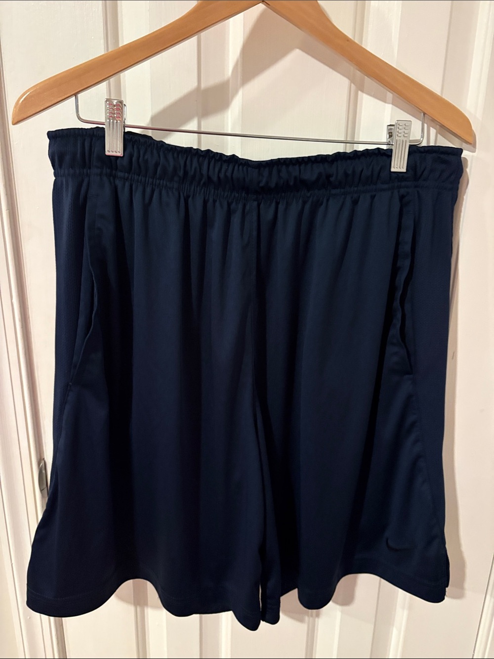 Nike Men’s Dark Blue Athletic Pull-On Shorts